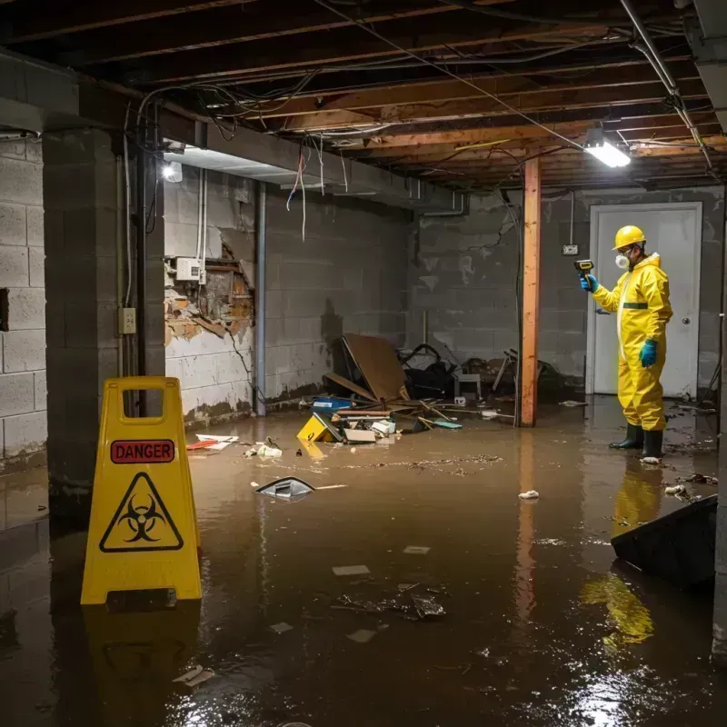 Flooded Basement Electrical Hazard in Chicago Loop, IL Property